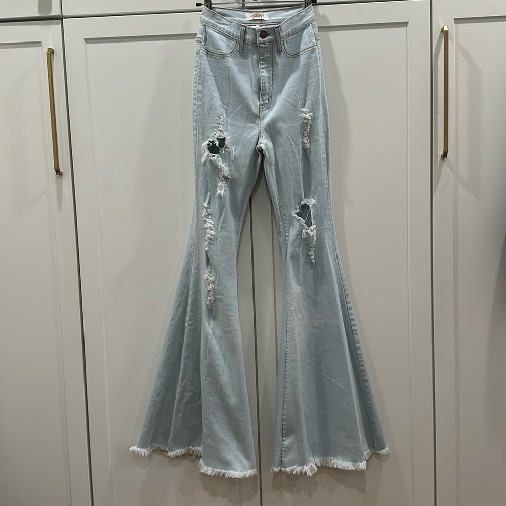 Flare bell bottom Vibrant MUI jeans size 3 (25)